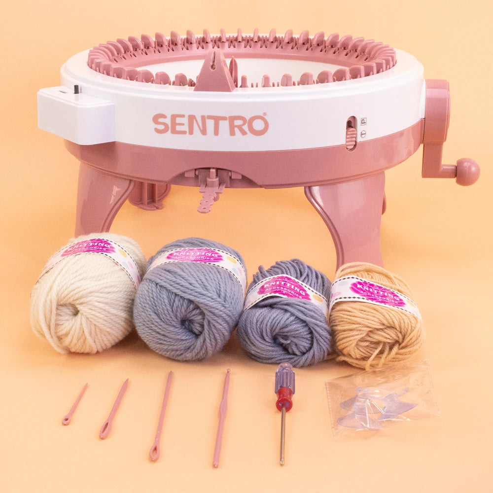 Sentro 22/40/48 Needles Hand Knitting Machine Kit DIY Scarves Hats Sweaters and Socks Ideal for Adults and Kids with Row Counter