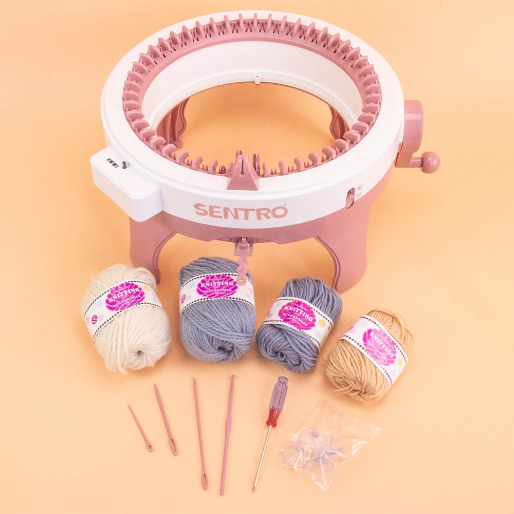 Sentro 22/40/48 Needles Hand Knitting Machine Kit DIY Scarves Hats Sweaters and Socks Ideal for Adults and Kids with Row Counter